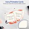 Avery Matte Ivory Square Cards, 2" x 2" Square Rounded Corners